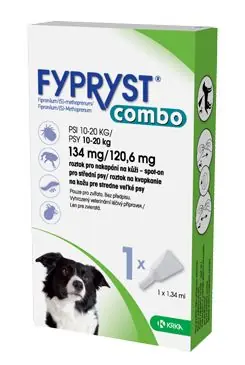 Zlevněný Fypryst combo spot-on 134/120,6mg pes střední 1 pip