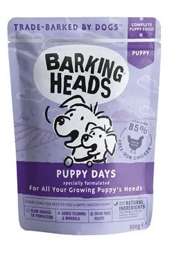 Akční Nabídka BARKING HEADS Puppy Days kapsička NEW 300g