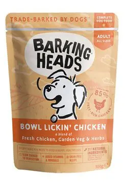 BARKING HEADS Bowl Lickin’ Chicken kapsička 300g Cenová Bomba
