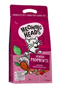 MEOWING HEADS Senior Moments NEW 1,5kg Výhodná Nabídka
