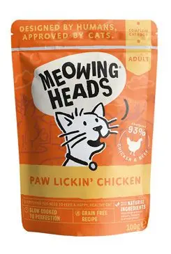 MEOWING HEADS Paw Lickin’ Chicken kapsička 100g Jen Po Omezenou Doba