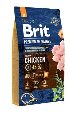 Výprodej Brit Premium Dog by Nature Adult M 8kg