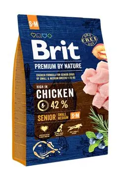 Brit Premium Dog by Nature Senior S+M 3kg Jen Po Omezenou Doba