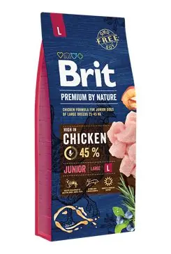 Brit Premium Dog by Nature Junior L 15kg Cenový Hit