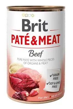 Brit Dog konz Paté & Meat Beef 400g Akční Nabídka