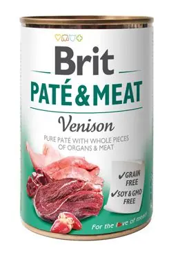 Akce Brit Dog konz Paté & Meat Venison 400g