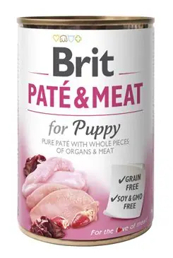Vrácení Zdarma Brit Dog konz Paté & Meat Puppy 400g