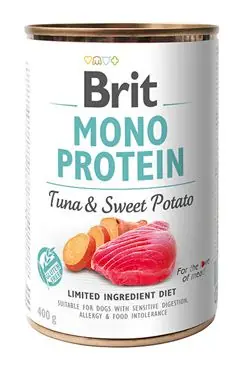 Brit Dog konz Mono Protein Tuna & Sweet Potato 400g Poslední Šance