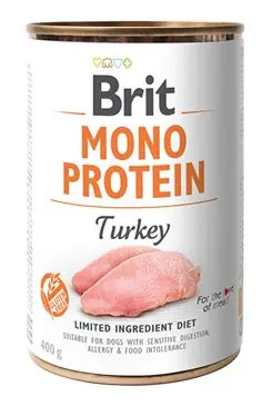 Cenový Hit Brit Dog konz Mono Protein Turkey 400g