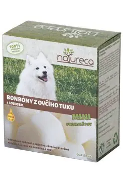 Levný NATURECA Bonbóny z ovčího tuku s lososem Mini 250g
