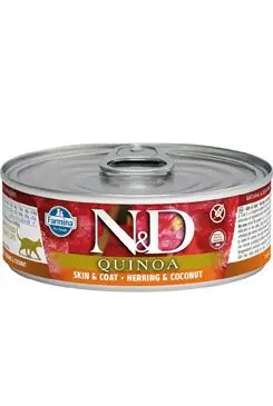 Speciální Cena N&D CAT QUINOA Adult Herring & Coconut 80g