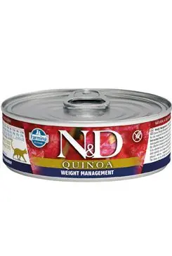 N&D CAT QUINOA Adult Weight Mnmgmt Lamb & Brocolli 80g Originální