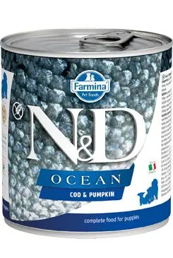 Zlevněný N&D DOG OCEAN Puppy Codfish & Pumpkin 285g