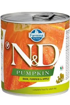 Ověřený N&D DOG PUMPKIN Adult Boar & Apple 285g