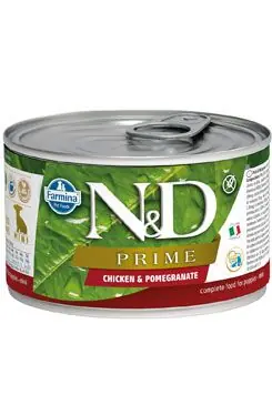 Hit Sezóny N&D DOG PRIME Puppy Chicken & Pomegranate Mini 140g