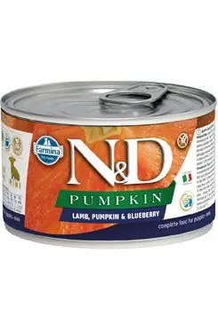 Nová Kolekce N&D DOG PUMPKIN Puppy Lamb & Blueberry Mini 140g