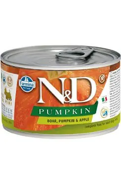 Ověřený N&D DOG PUMPKIN Adult Boar & Apple Mini 140g