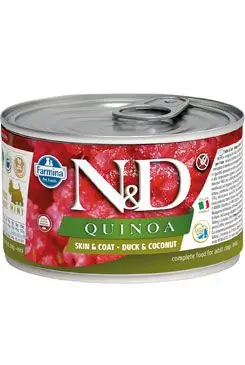 Autentický N&D DOG QUINOA Adult Duck & Coconut Mini 140g