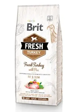 Cenový Hit Brit Fresh Dog Turkey & Pea Light Fit & Slim 2,5kg