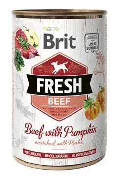 Poslední Šance Brit Fresh Dog konz Beef with Pumpkin 400g