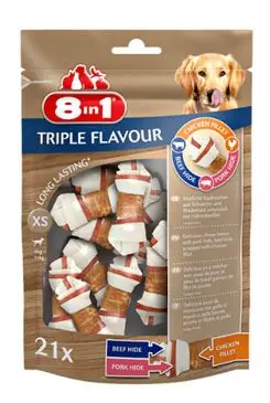 Pochoutka 8in1 Triple Flavour XS (21ks) Akce