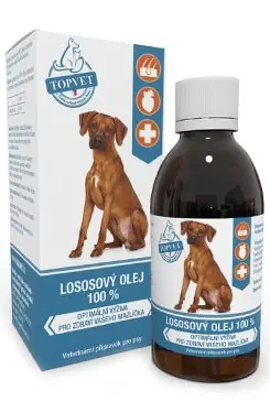 Lososový olej pro psy TOPVET 200ml Aktuální