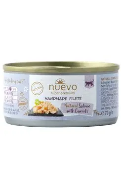 Nuevo kočka Handmade losos s mrkví konz. 70g Ihned K Objednání