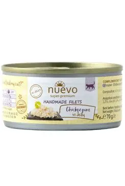 Cenová Bomba Nuevo kočka Handmade Pure kuře v želé konz. 70g