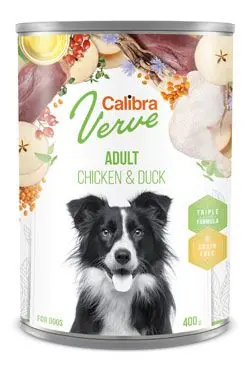 Calibra Dog Verve konz.GF Adult Chicken&Duck 400g Ihned K Objednání