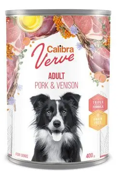 Aktuální Calibra Dog Verve konz.GF Adult Pork&Venison 400g