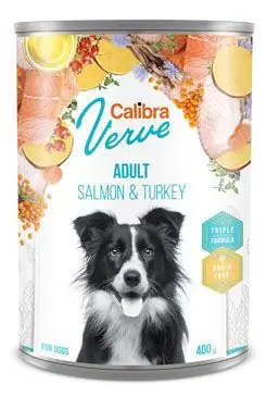 Calibra Dog Verve konz.GF Adult Salmon&Turkey 400g Oblíbený