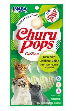 Originální Churu Cat Pops Tuna with Chicken 4x15g