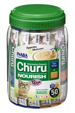 Objednat Nyní Churu Cat Vet Nourish Purée Tuna&Chicken Var. 50x14g
