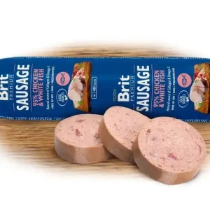 Vysoce Kvalitní Brit Sausage Chicken & White Fish 800g