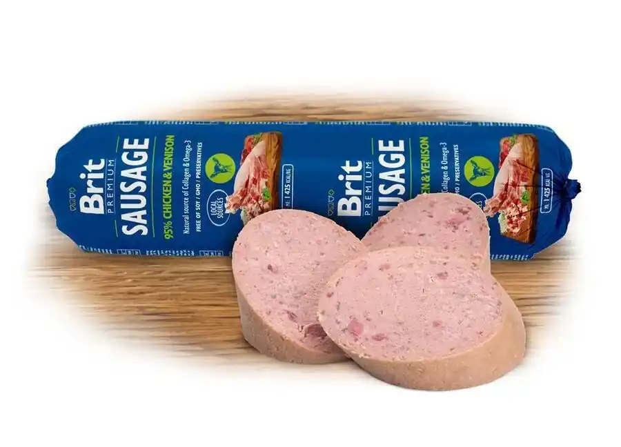 Nejlepší Volba Brit Sausage Chicken & Venison 800g
