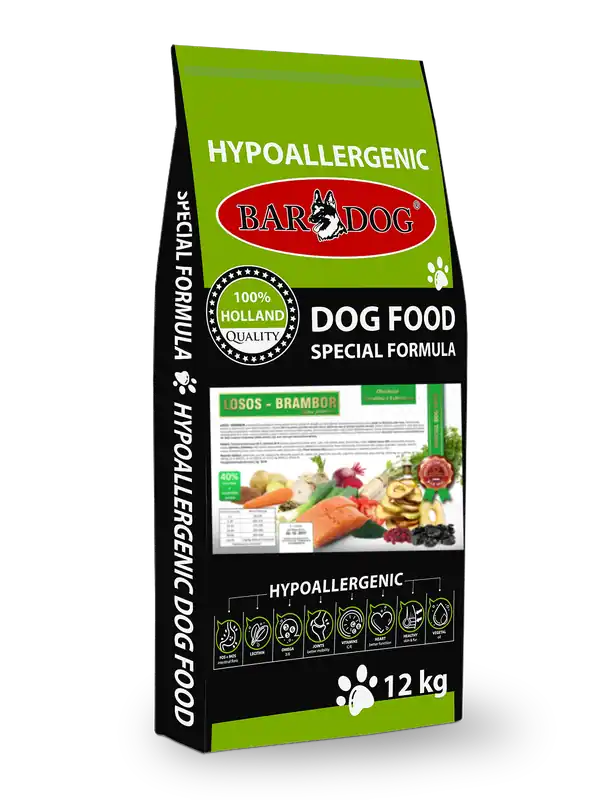Jen Po Omezenou Doba BARDOG Granule Lisované za studena LOSOS BRAMBOR 12 Kg