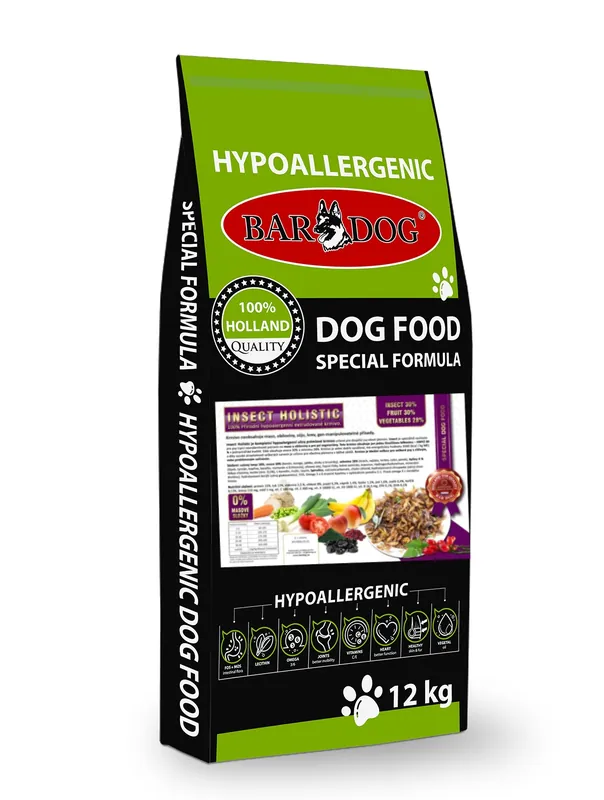 Akční Nabídka Bardog Hypoalergenní grain free granule Insect Holistic 12 kg