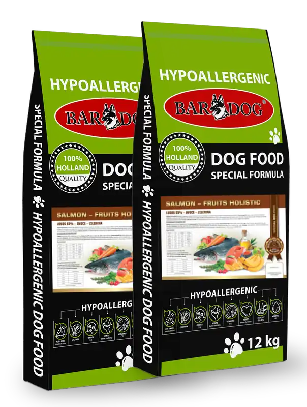 BARDOG SALMON FRUIT HOLISTIC 2 x 12 kg Omezená Nabídka