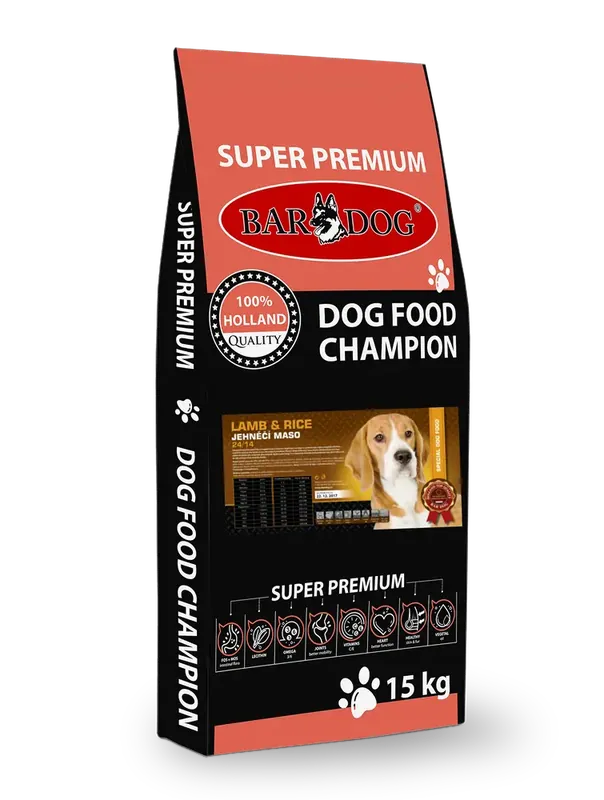 Aktuální Bardog Super prémiové granule Lamb rice 24/14 13 kg