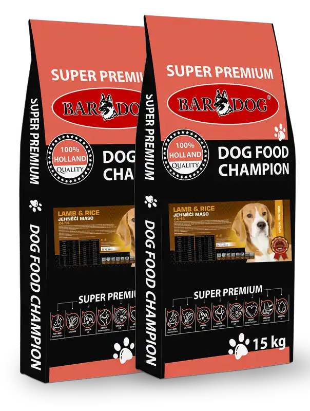 Víkendová Akce Bardog Super prémiové granule Lamb rice 24/14 2 x 13 kg