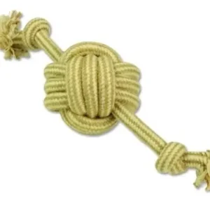 Vysoce Kvalitní DOG FANTASY Přetahovadlo Juta míč + 2 knoty 35cm