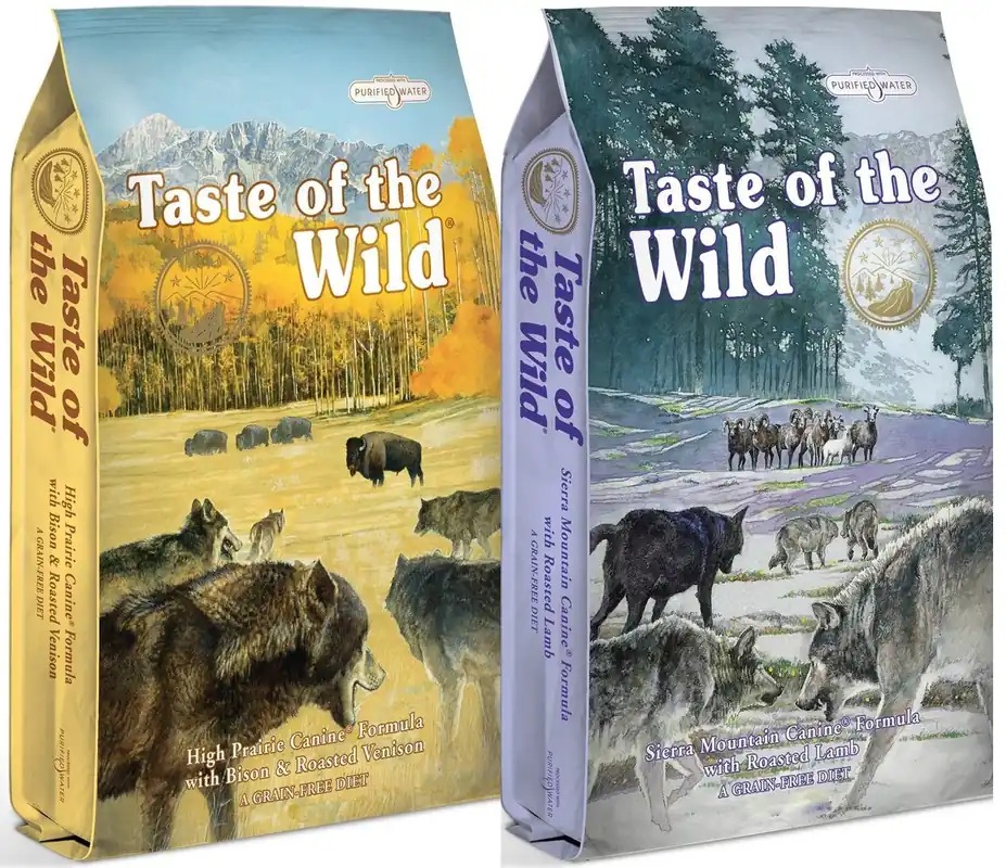 Originální Taste of the Wild High Prairie 12,2 kg + Taste of the Wild Sierra Mountain 12,2 kg