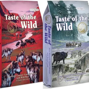 Taste of the Wild Sierra Mountain 12,2 kg + Taste of the Wild Southwest Canyon Canine 12,2 kg Autentický