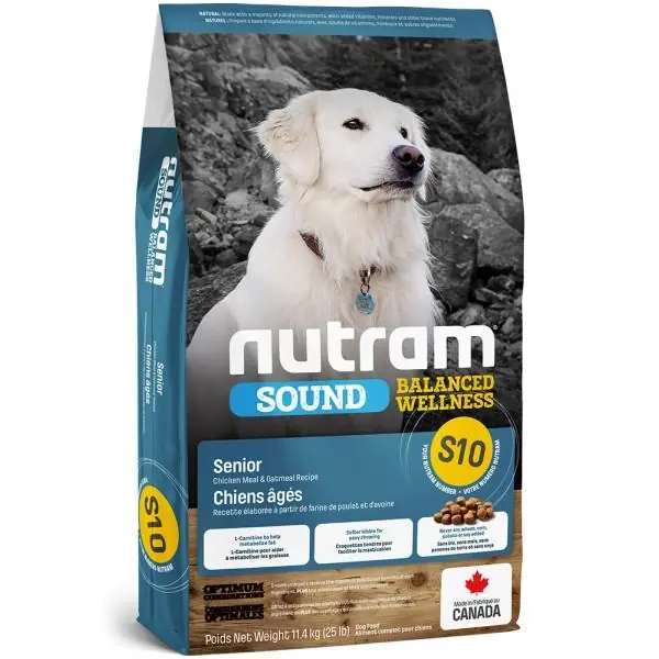Nová Kolekce Nutram Sound Senior Dog 11,4 kg