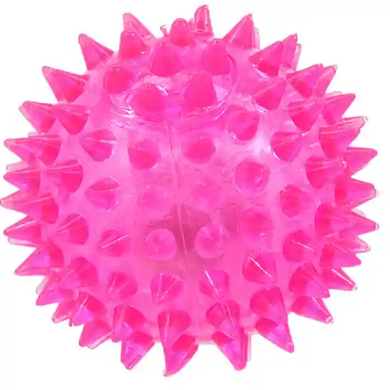 Hračka DOG FANTASY míček LED růžový 5 cm Hit Sezóny