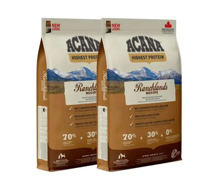 Vrácení Zdarma ACANA RANCHLANDS DOG 2 x 11,4 kg