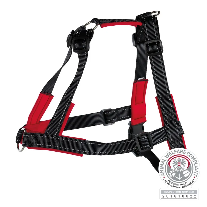 TRIXIE Lead‘n‘Walk Soft tréninkový postroj - černý M-L hruď 55-90cm/25mm Ověřený