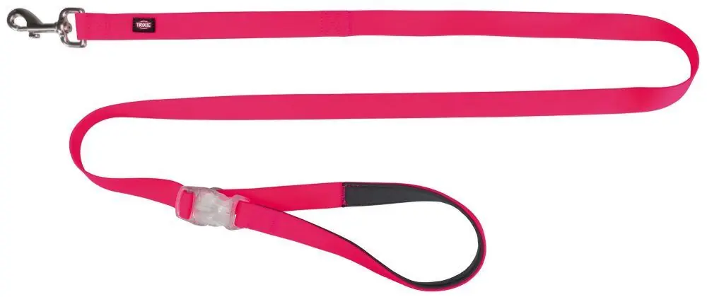 Dokud Zásoby Vydrží TRIXIE Neonové vodítko se svítící karabinou S-L 1,2-1,8m/25mm růžové - DOPRODEJ (RP 2,10 Kč)