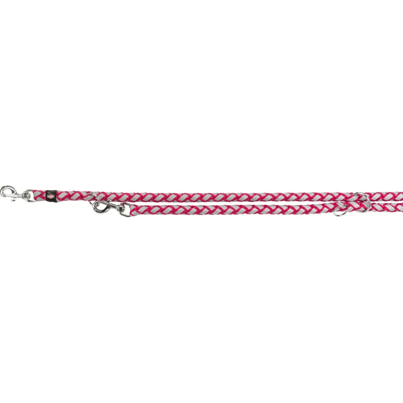 Omezená Nabídka TRIXIE Vodítko CAVO kulaté reflexní přepínací - fuchsie L-XL 2,00m/18mm