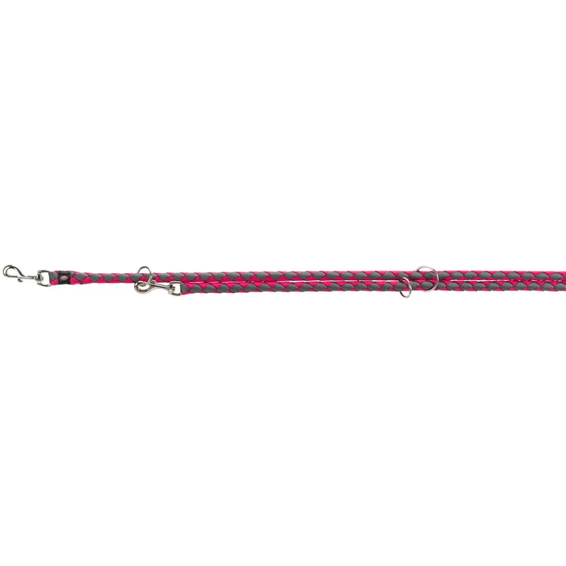 Sleva TRIXIE Vodítko CAVO kulaté prodlužovací - fuchsie/grafit L-XL 2,00m/18mm